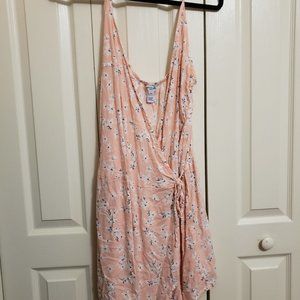 Arizona Pink Floral Romper w/ Wrap front WORN ONCE